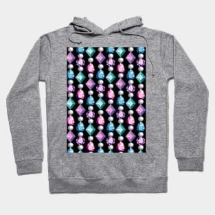 Gems And Pearls Pattern Art Hoodie